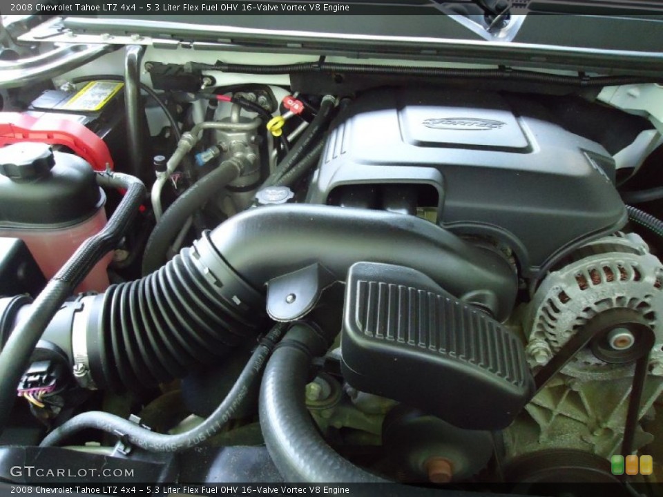 5.3 Liter Flex Fuel OHV 16-Valve Vortec V8 Engine for the 2008 Chevrolet Tahoe #53493593