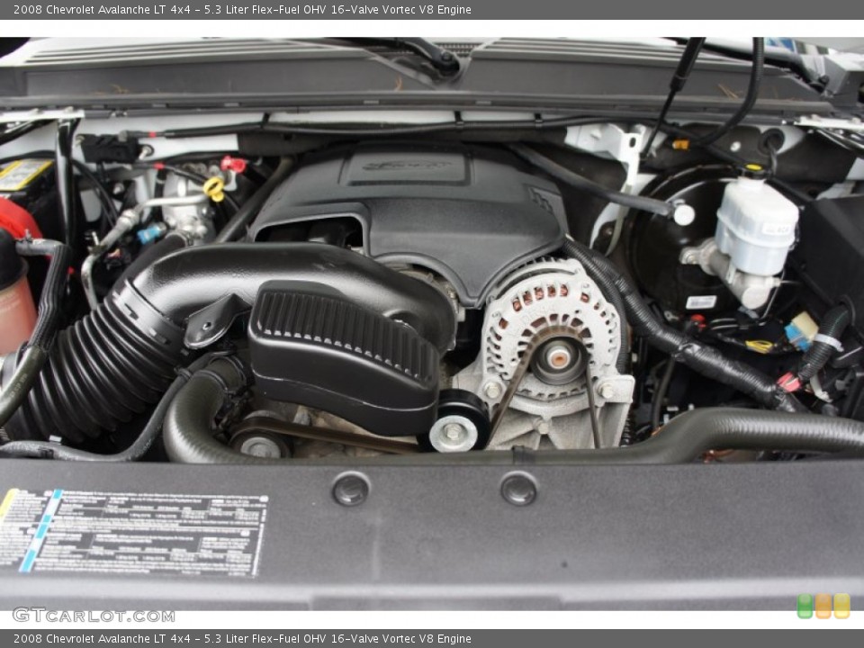 5.3 Liter Flex-Fuel OHV 16-Valve Vortec V8 Engine for the 2008 Chevrolet Avalanche #53495029