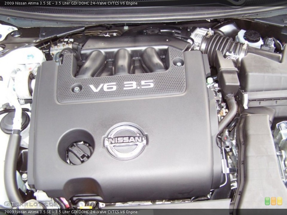 3.5 Liter GDI DOHC 24-Valve CVTCS V6 2009 Nissan Altima Engine