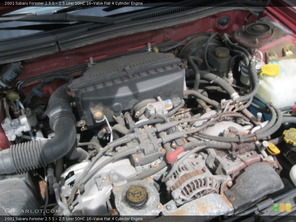 2.5 Liter SOHC 16-Valve Flat 4 Cylinder Engine for the 2001 Subaru Forester #53508755