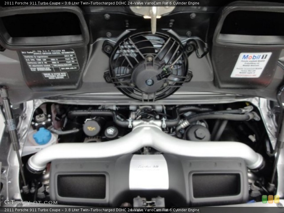3.8 Liter Twin-Turbocharged DOHC 24-Valve VarioCam Flat 6 Cylinder Engine for the 2011 Porsche 911 #53531205