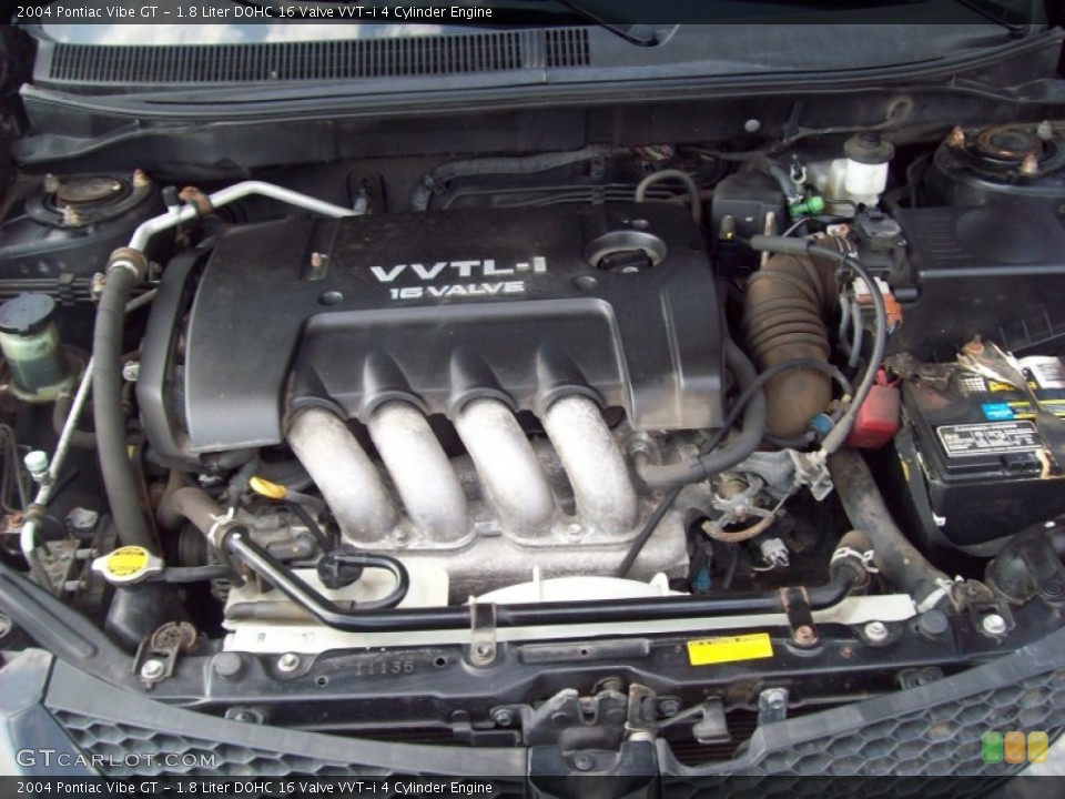 1.8 Liter DOHC 16 Valve VVT-i 4 Cylinder Engine for the 2004 Pontiac Vibe #53533623