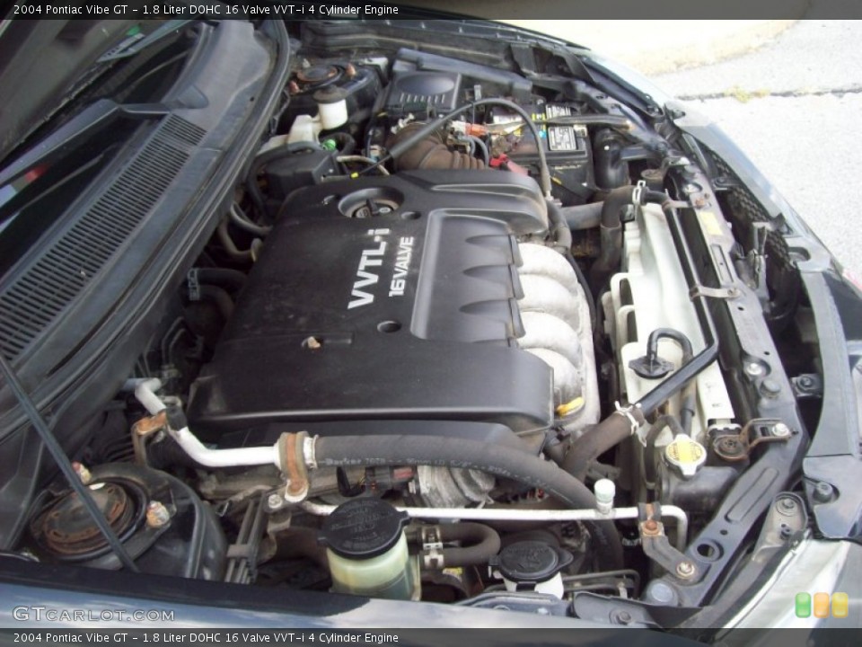 1.8 Liter DOHC 16 Valve VVT-i 4 Cylinder Engine for the 2004 Pontiac Vibe #53533638