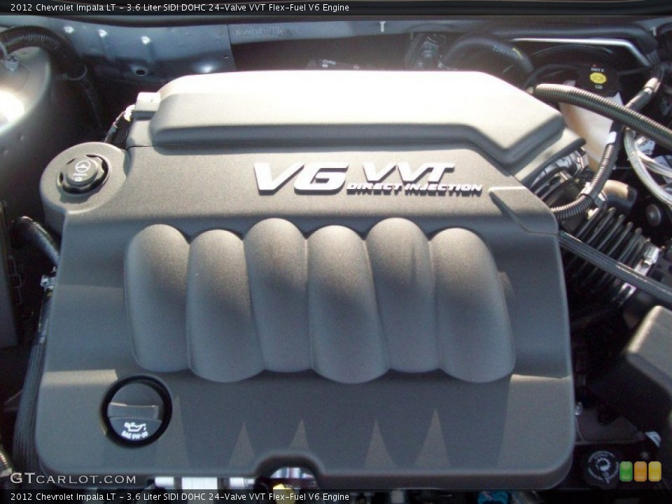 3.6 Liter SIDI DOHC 24-Valve VVT Flex-Fuel V6 Engine for the 2012 Chevrolet Impala #53534284