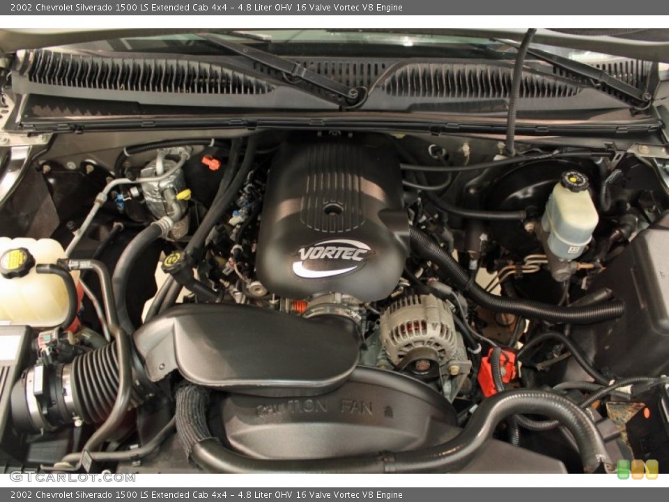 4.8 Liter OHV 16 Valve Vortec V8 Engine for the 2002 Chevrolet Silverado 1500 #53545661