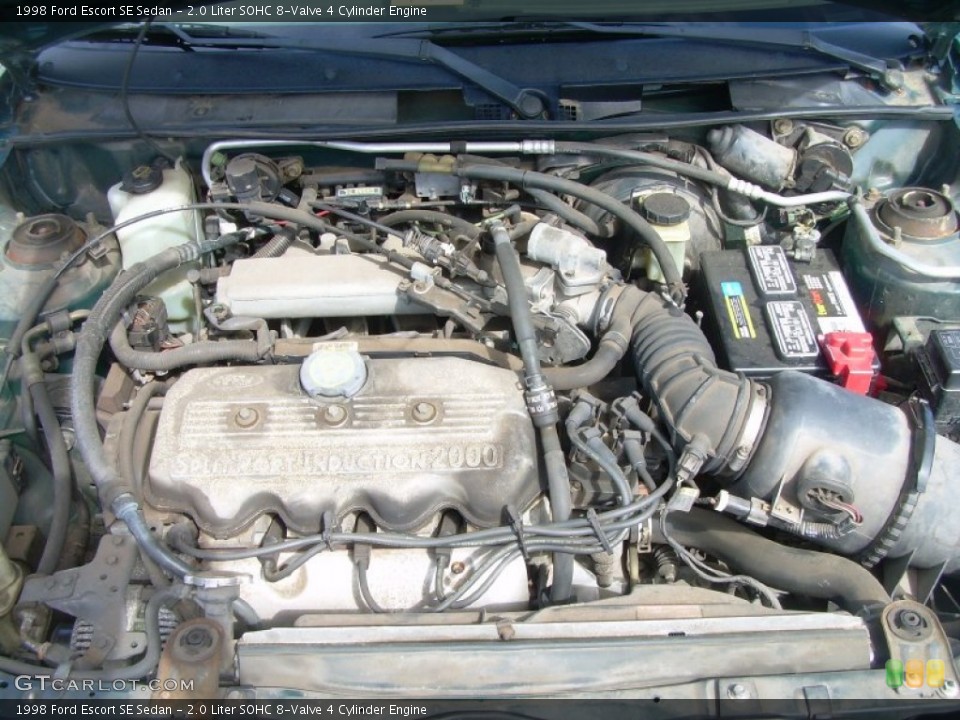 2.0 Liter SOHC 8-Valve 4 Cylinder Engine for the 1998 Ford Escort #53556125