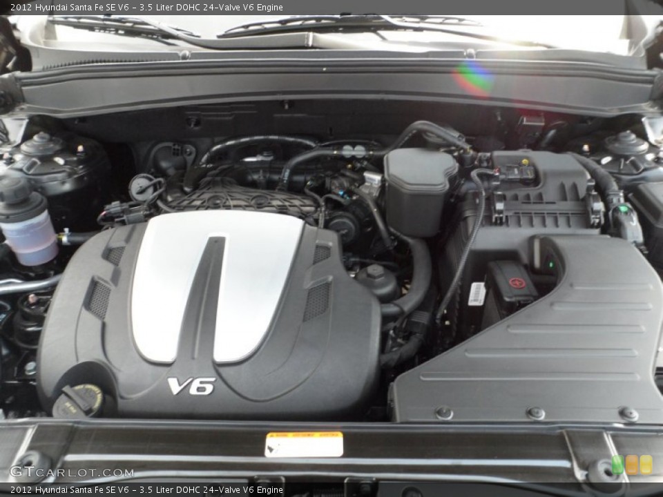 3.5 Liter DOHC 24-Valve V6 Engine for the 2012 Hyundai Santa Fe #53556582