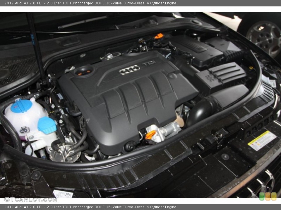 2.0 Liter TDI Turbocharged DOHC 16-Valve Turbo-Diesel 4 Cylinder Engine for the 2012 Audi A3 #53573307