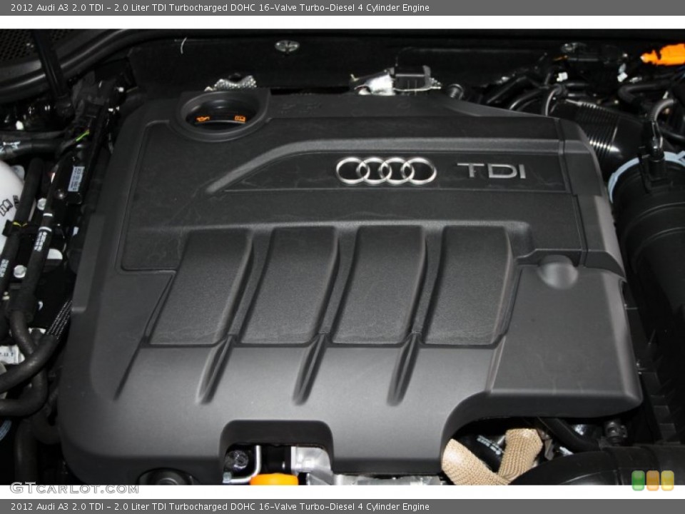 2.0 Liter TDI Turbocharged DOHC 16-Valve Turbo-Diesel 4 Cylinder Engine for the 2012 Audi A3 #53573320