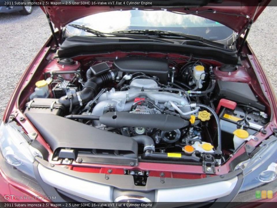 2.5 Liter SOHC 16-Valve VVT Flat 4 Cylinder Engine for the 2011 Subaru Impreza #53576638
