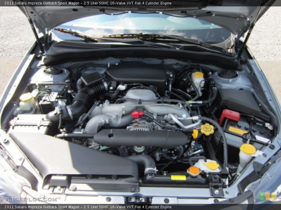 2.5 Liter SOHC 16-Valve VVT Flat 4 Cylinder Engine for the 2011 Subaru Impreza #53576934