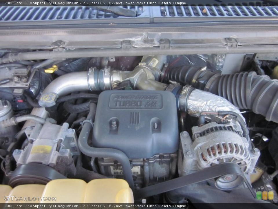 7.3 Liter OHV 16-Valve Power Stroke Turbo Diesel V8 Engine for the 2000 Ford F250 Super Duty #53596996