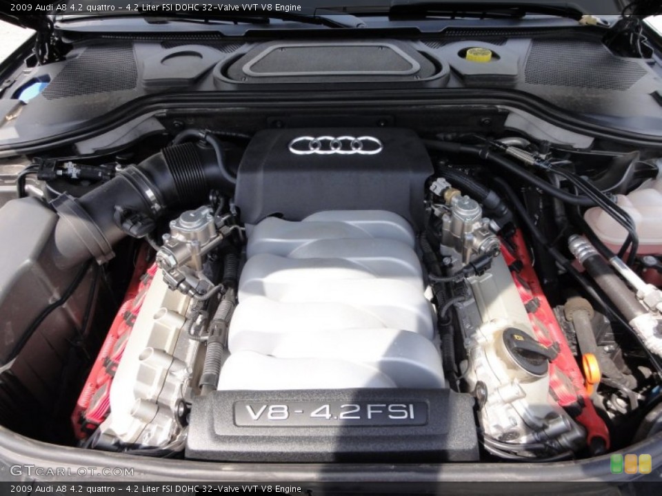 4.2 Liter FSI DOHC 32-Valve VVT V8 Engine for the 2009 Audi A8 #53606799