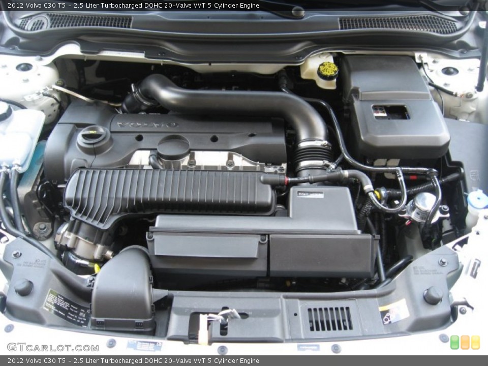 2.5 Liter Turbocharged DOHC 20-Valve VVT 5 Cylinder Engine for the 2012 Volvo C30 #53609520