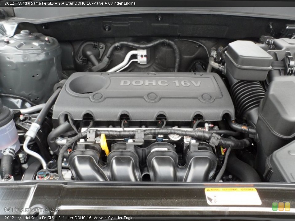 2.4 Liter DOHC 16-Valve 4 Cylinder Engine for the 2012 Hyundai Santa Fe #53611161