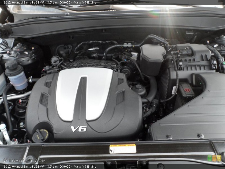 3.5 Liter DOHC 24-Valve V6 Engine for the 2012 Hyundai Santa Fe #53611748