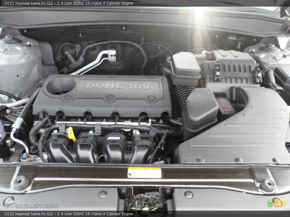 2.4 Liter DOHC 16-Valve 4 Cylinder Engine for the 2012 Hyundai Santa Fe #53612251