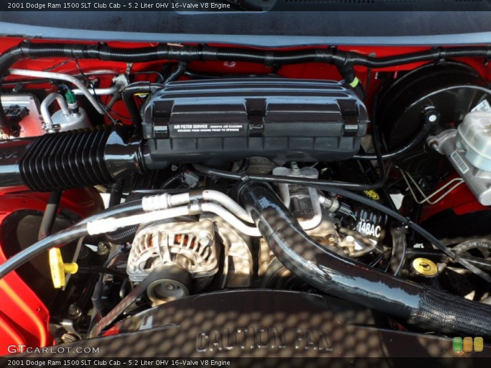 5.2 Liter OHV 16-Valve V8 Engine for the 2001 Dodge Ram 1500 #53619225