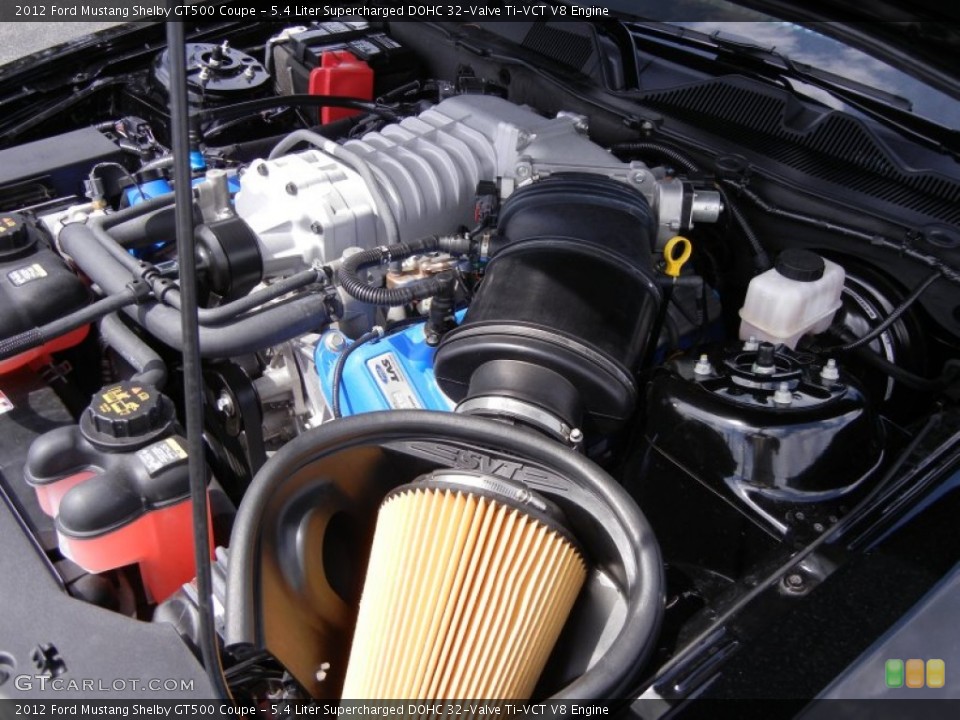 5.4 Liter Supercharged DOHC 32-Valve Ti-VCT V8 Engine for the 2012 Ford Mustang #53624959