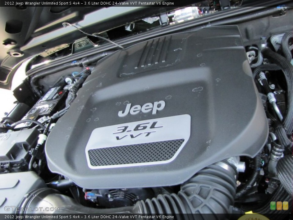 3.6 Liter DOHC 24-Valve VVT Pentastar V6 Engine for the 2012 Jeep Wrangler Unlimited #53634927