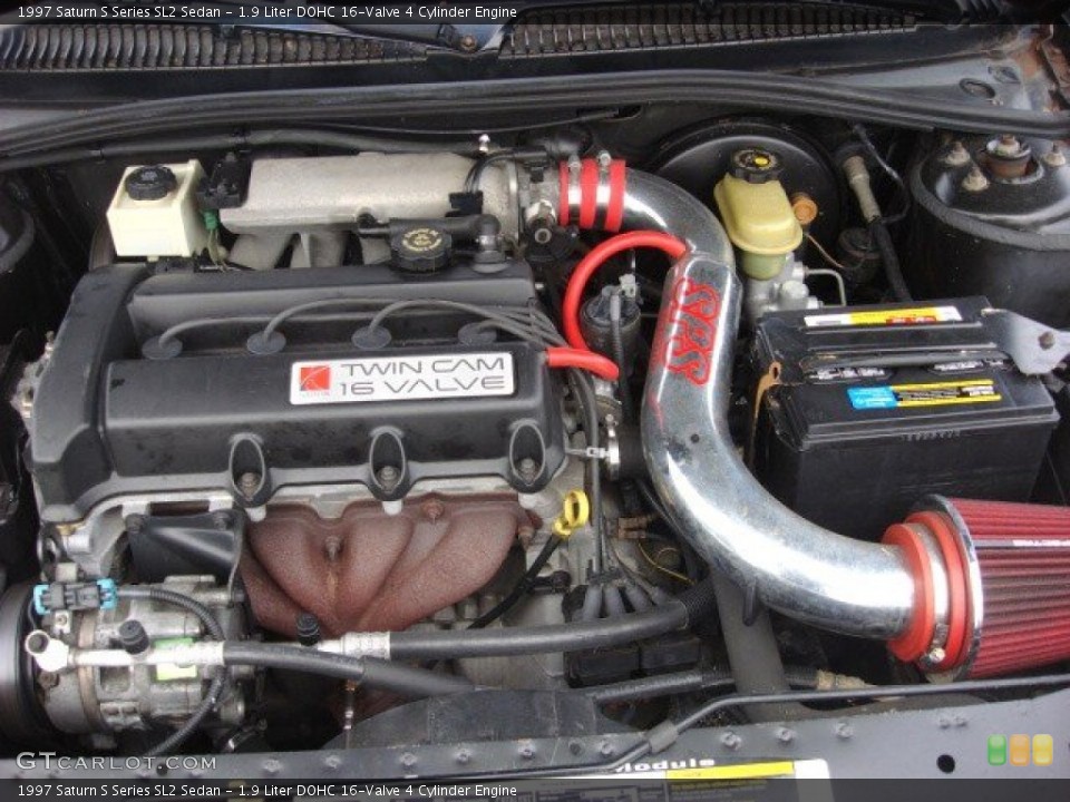 1.9 Liter DOHC 16-Valve 4 Cylinder 1997 Saturn S Series Engine