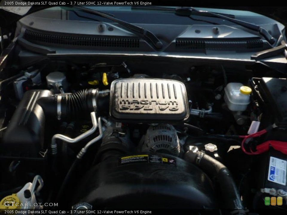 3.7 Liter SOHC 12-Valve PowerTech V6 Engine for the 2005 Dodge Dakota #53644369