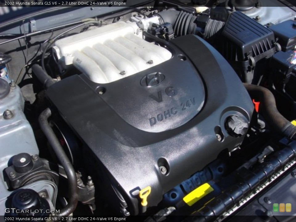 2.7 Liter DOHC 24-Valve V6 Engine for the 2002 Hyundai Sonata #53645872