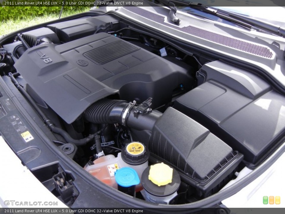 5.0 Liter GDI DOHC 32-Valve DIVCT V8 Engine for the 2011 Land Rover LR4 #53652542