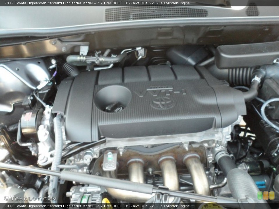 2.7 Liter DOHC 16-Valve Dual VVT-i 4 Cylinder Engine for the 2012 Toyota Highlander #53655095