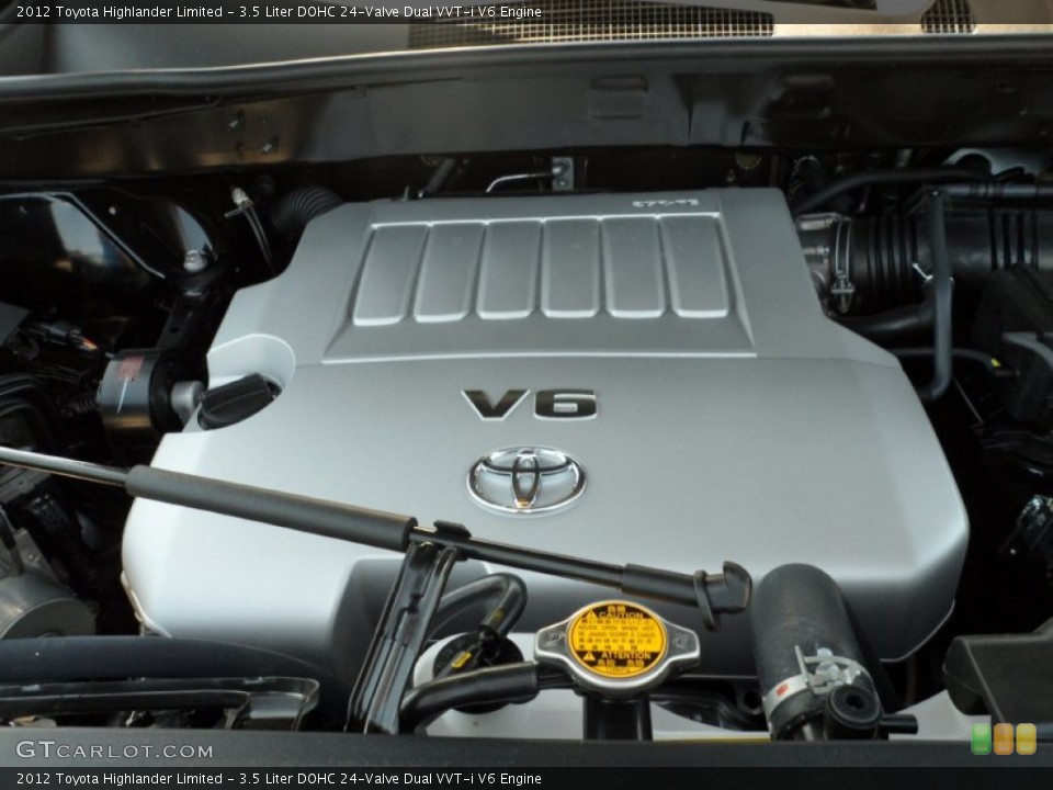 3.5 Liter DOHC 24-Valve Dual VVT-i V6 2012 Toyota Highlander Engine