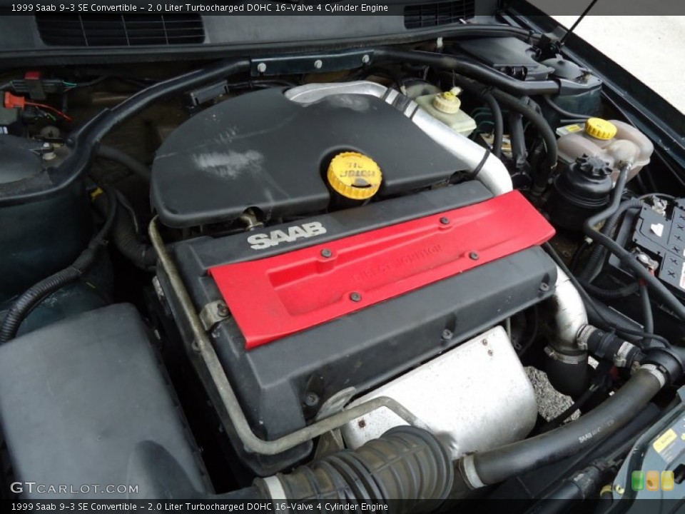 2.0 Liter Turbocharged DOHC 16-Valve 4 Cylinder 1999 Saab 9-3 Engine