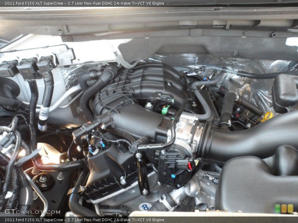 3.7 Liter Flex-Fuel DOHC 24-Valve Ti-VCT V6 Engine for the 2011 Ford F150 #53673777