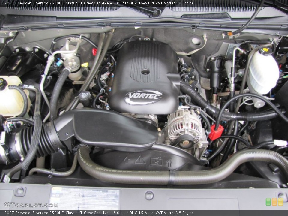 6.0 Liter OHV 16-Valve VVT Vortec V8 Engine for the 2007 Chevrolet Silverado 2500HD #53678124
