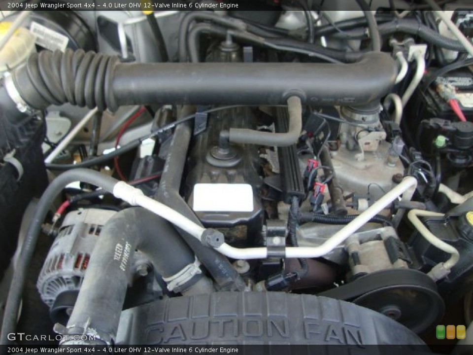4.0 Liter OHV 12-Valve Inline 6 Cylinder Engine for the 2004 Jeep Wrangler #53683668