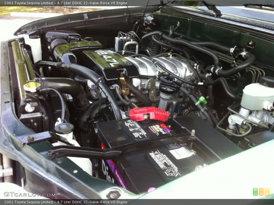 4.7 Liter DOHC 32-Valve iForce V8 Engine for the 2001 Toyota Sequoia #53685894