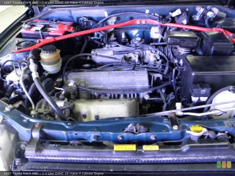 2.0 Liter DOHC 16-Valve 4 Cylinder 1997 Toyota RAV4 Engine
