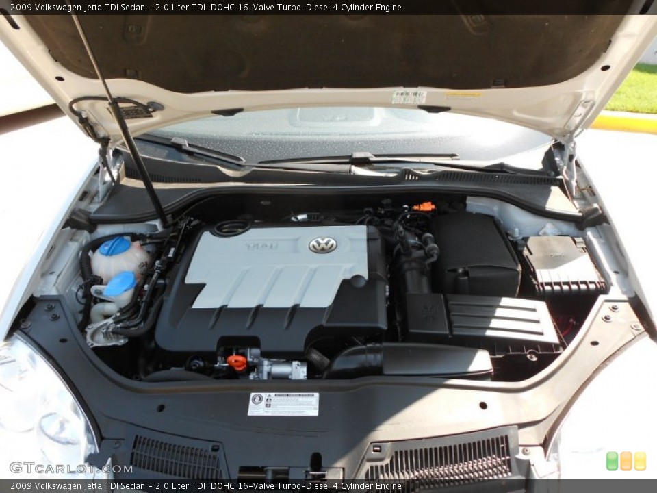 2.0 Liter TDI  DOHC 16-Valve Turbo-Diesel 4 Cylinder Engine for the 2009 Volkswagen Jetta #53698290