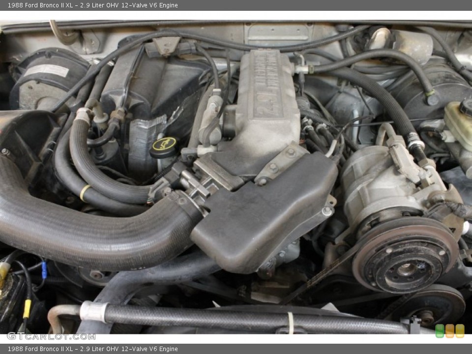 2.9 Liter OHV 12-Valve V6 1988 Ford Bronco II Engine