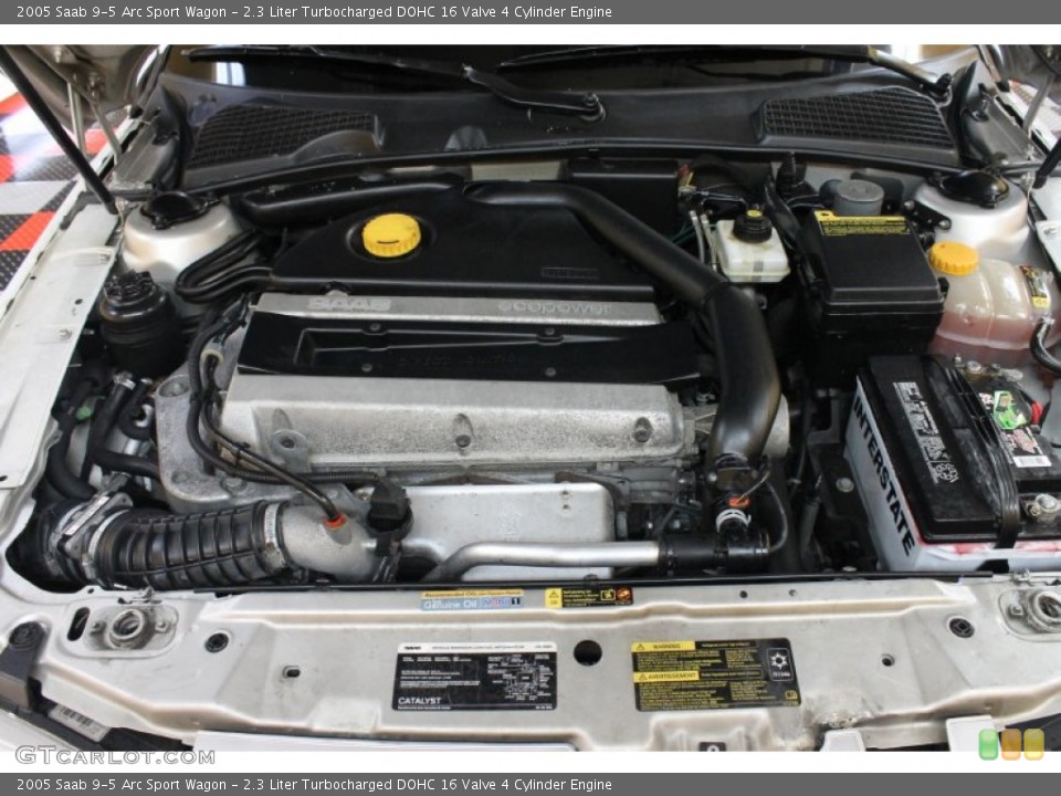 2.3 Liter Turbocharged DOHC 16 Valve 4 Cylinder Engine for the 2005 Saab 9-5 #53711487
