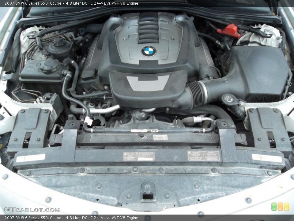 4.8 Liter DOHC 24-Valve VVT V8 Engine for the 2007 BMW 6 Series #53713092