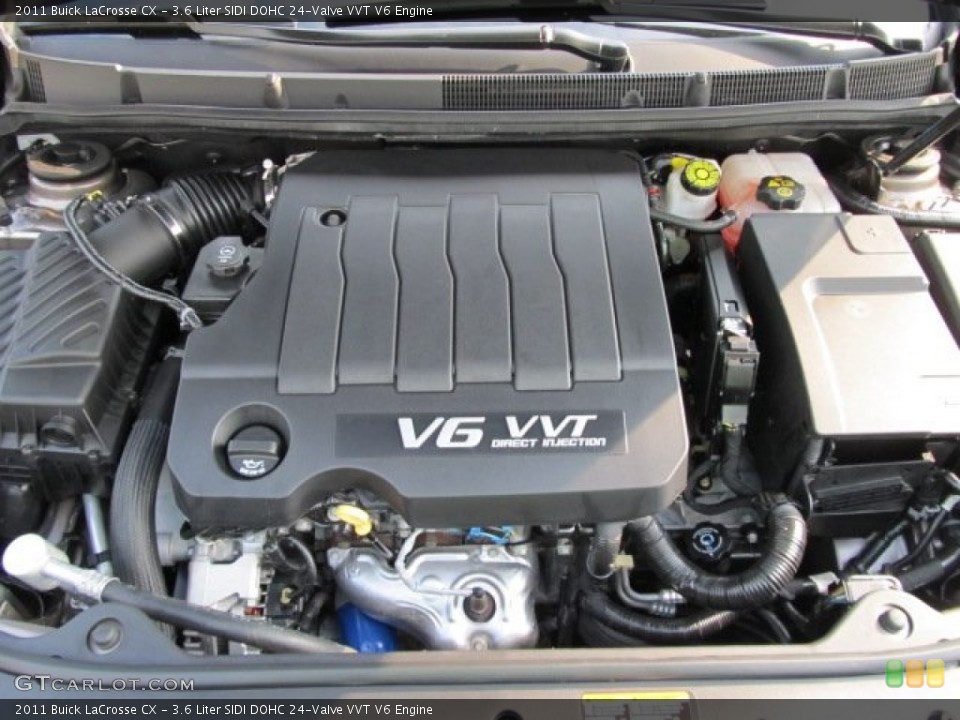 3.6 Liter SIDI DOHC 24-Valve VVT V6 2011 Buick LaCrosse Engine
