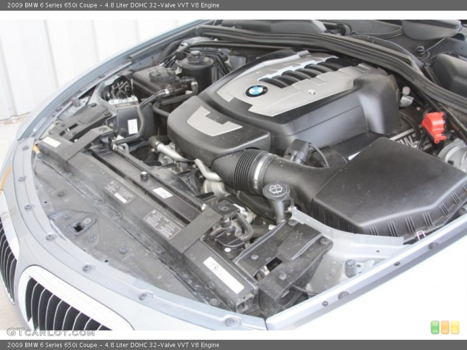 4.8 Liter DOHC 32-Valve VVT V8 Engine for the 2009 BMW 6 Series #53716524