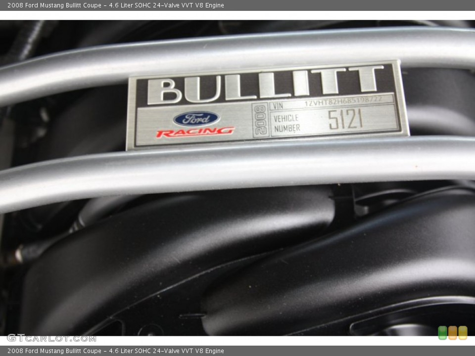 4.6 Liter SOHC 24-Valve VVT V8 Engine for the 2008 Ford Mustang #53720568