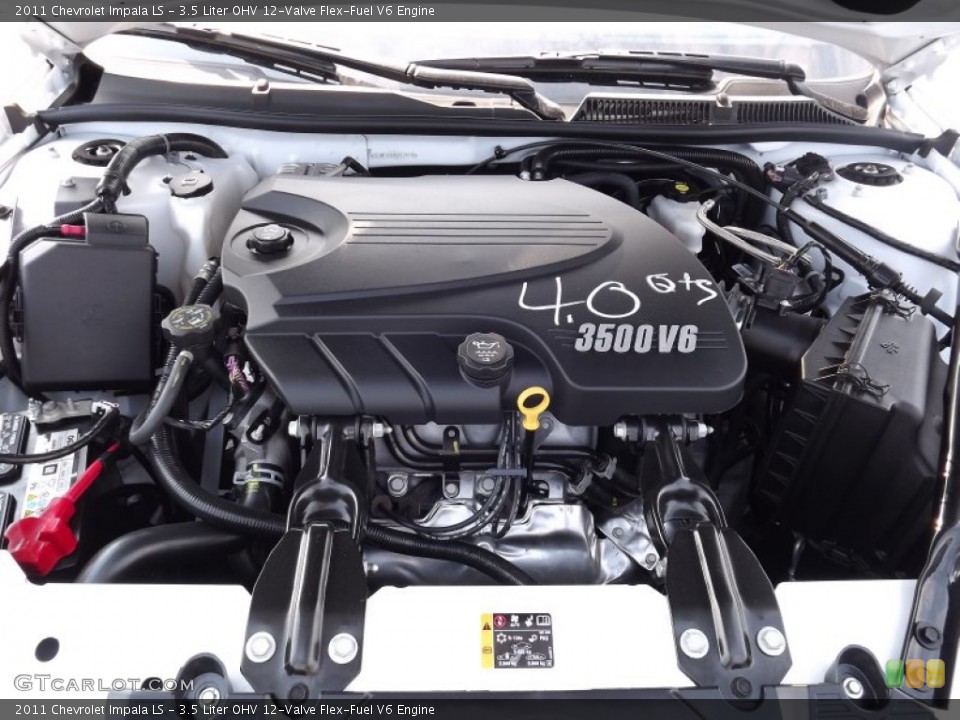 3.5 Liter OHV 12-Valve Flex-Fuel V6 Engine for the 2011 Chevrolet Impala #53730960