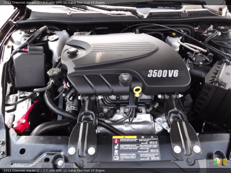 3.5 Liter OHV 12-Valve Flex-Fuel V6 Engine for the 2011 Chevrolet Impala #53731068