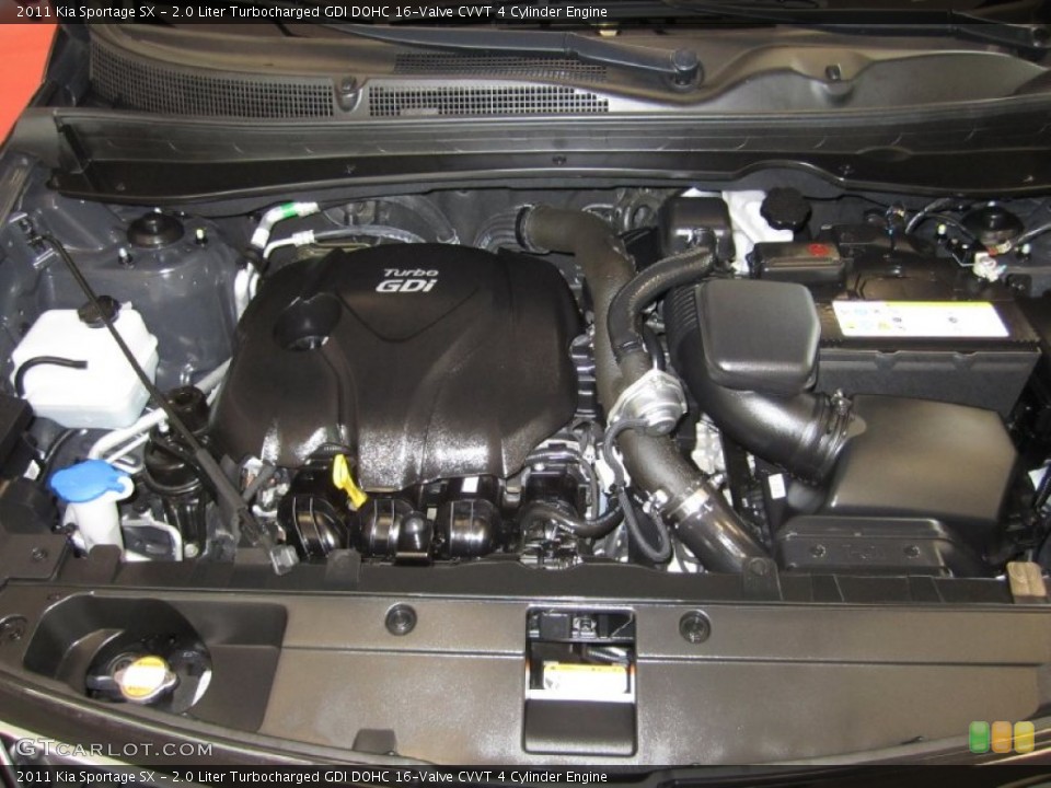 2.0 Liter Turbocharged GDI DOHC 16-Valve CVVT 4 Cylinder Engine for the 2011 Kia Sportage #53736660