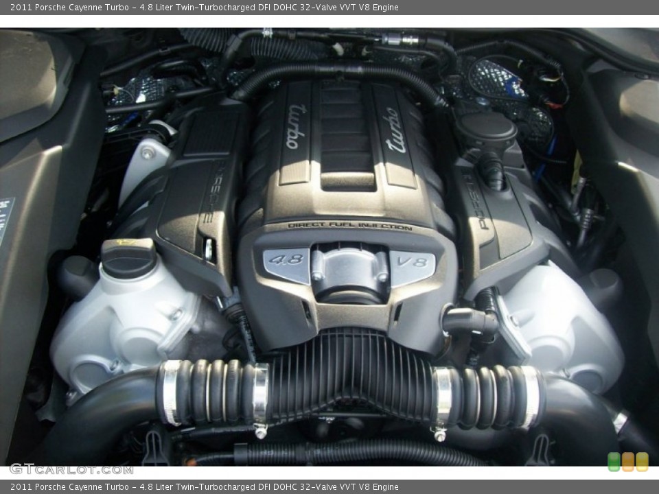 4.8 Liter Twin-Turbocharged DFI DOHC 32-Valve VVT V8 Engine for the 2011 Porsche Cayenne #53738568