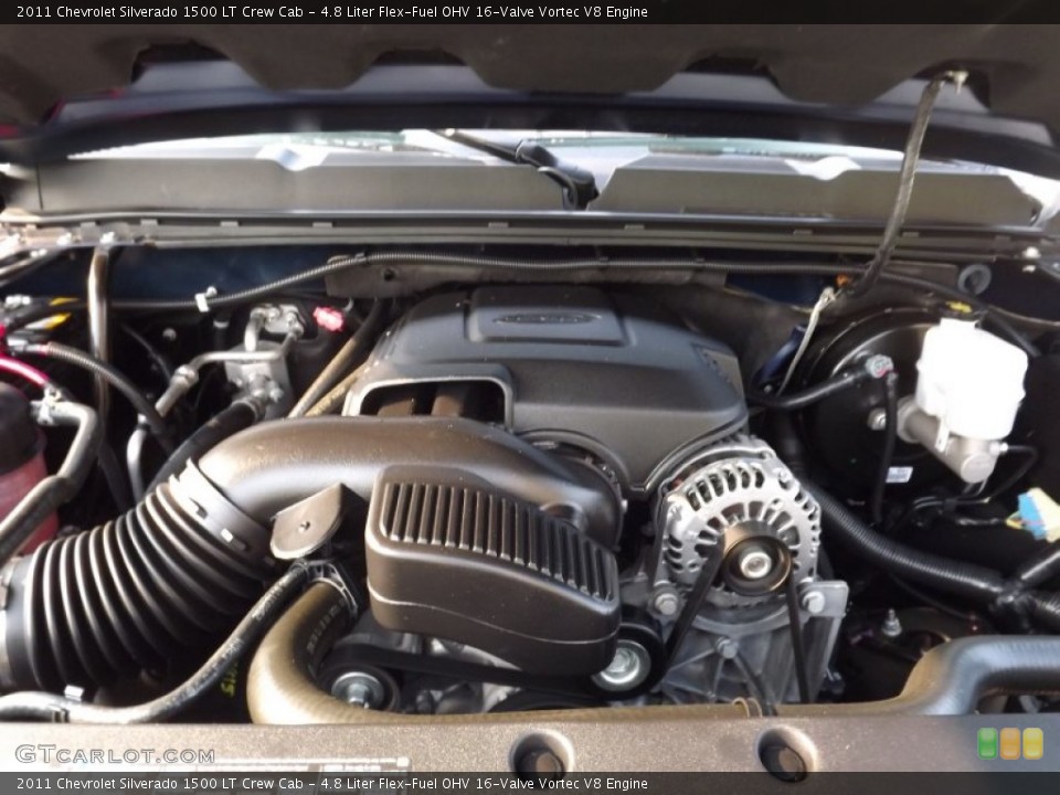 4.8 Liter Flex-Fuel OHV 16-Valve Vortec V8 Engine for the 2011 Chevrolet Silverado 1500 #53762327