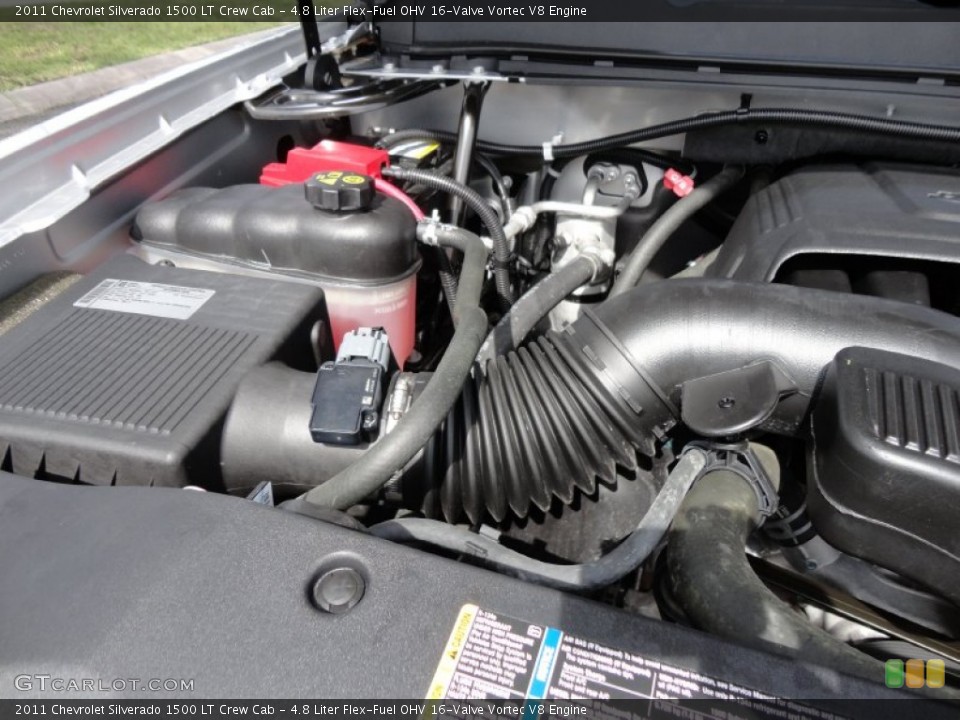 4.8 Liter Flex-Fuel OHV 16-Valve Vortec V8 Engine for the 2011 Chevrolet Silverado 1500 #53762555