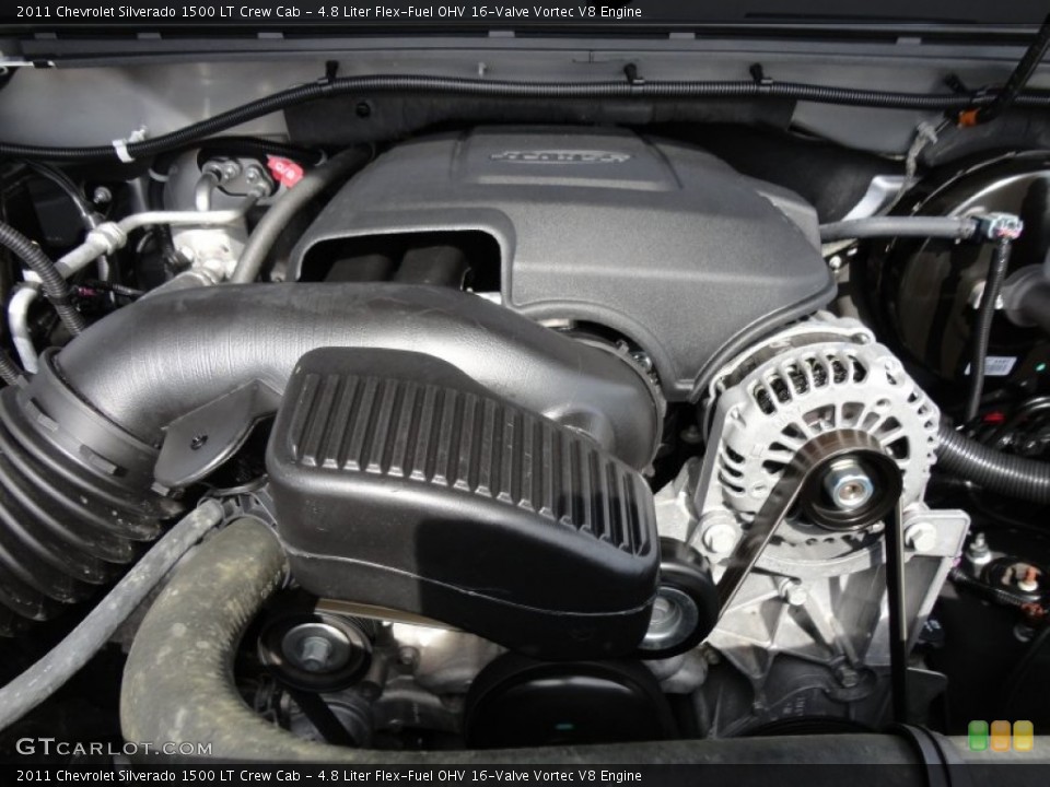 4.8 Liter Flex-Fuel OHV 16-Valve Vortec V8 Engine for the 2011 Chevrolet Silverado 1500 #53762558